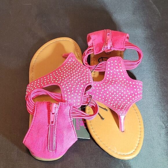 BRAND NEW BOBBIE BROOKS PINK SANDAL - Picture 9 of 12
